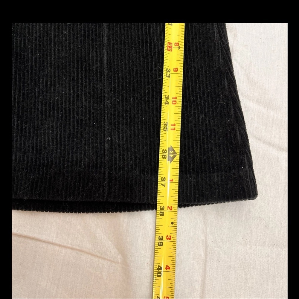 AERIE Womens Black Flare Corduroy Velvet Pant Sz XS Athletic Casual 38x 27 Comfy - Picture 5 of 6